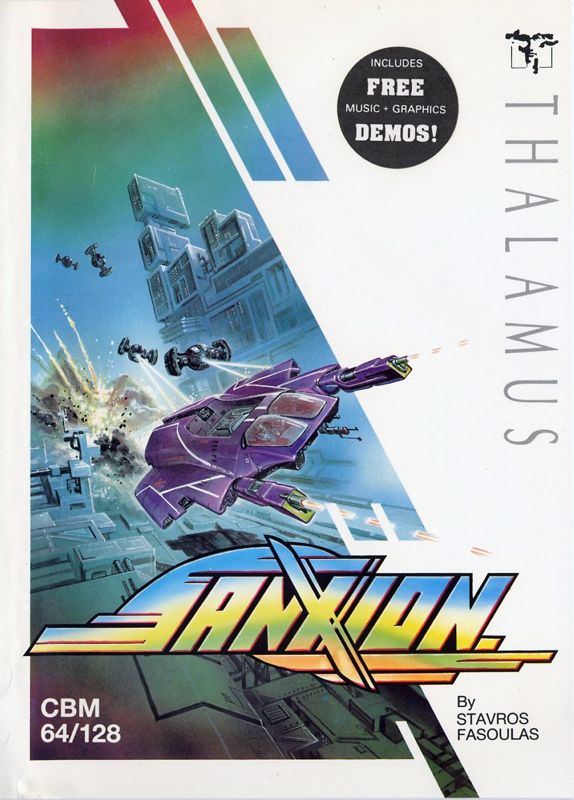 Front Cover for Sanxion (Commodore 64)
