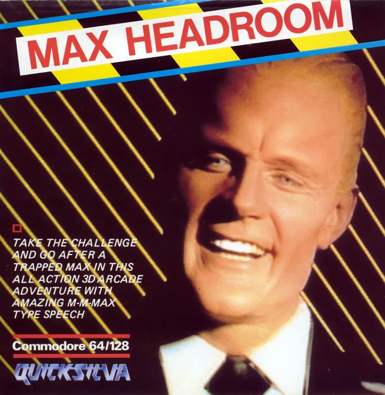 Front Cover for Max Headroom (Commodore 64)