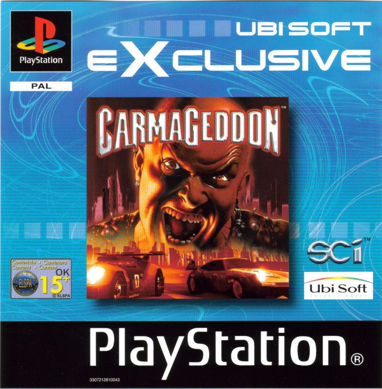 Front Cover for Carmageddon (PlayStation) (Ubisoft eXclusive release)