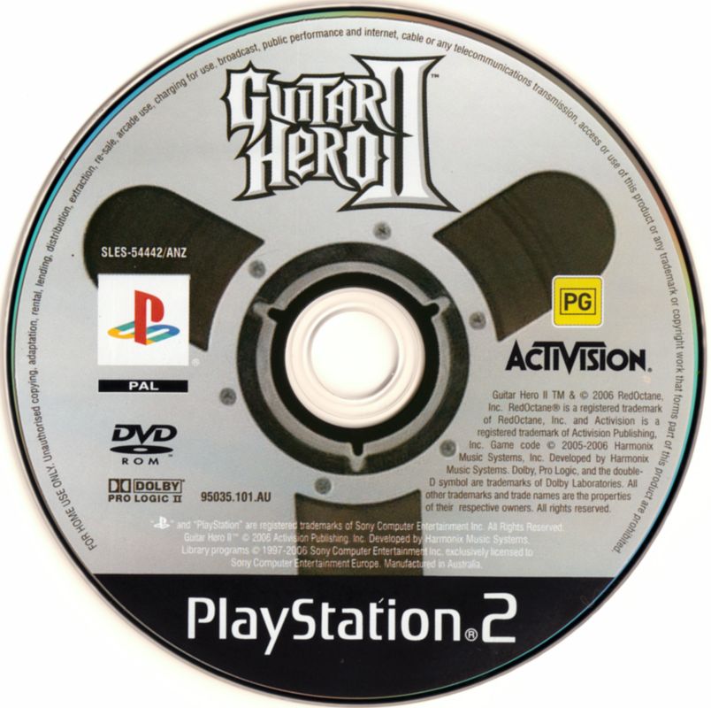 Media for Guitar Hero II (PlayStation 2) (Bundled with Guitar Hero SG controller)