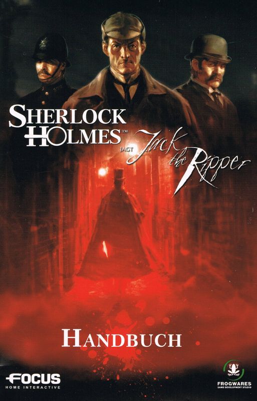 Manual for Sherlock Holmes vs. Jack the Ripper (Windows): Front
