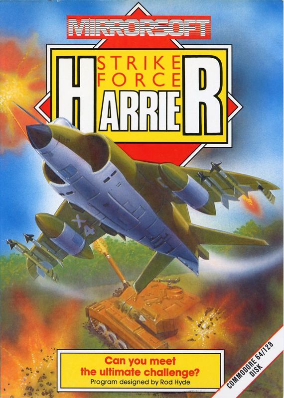 Front Cover for Strike Force Harrier (Commodore 64)