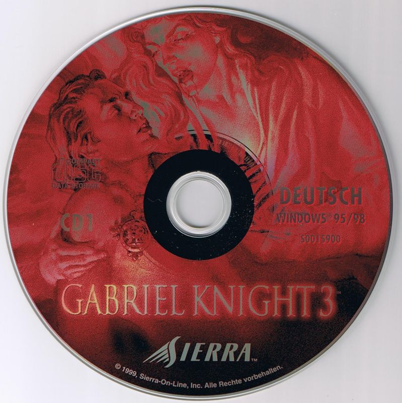 Media for Gabriel Knight 3: Blood of the Sacred, Blood of the Damned (Windows) (Release with strategy guide): Disc 1
