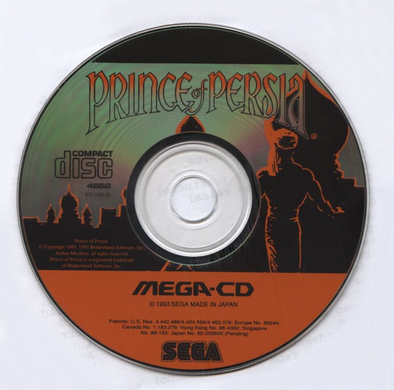 Media for Prince of Persia (SEGA CD)