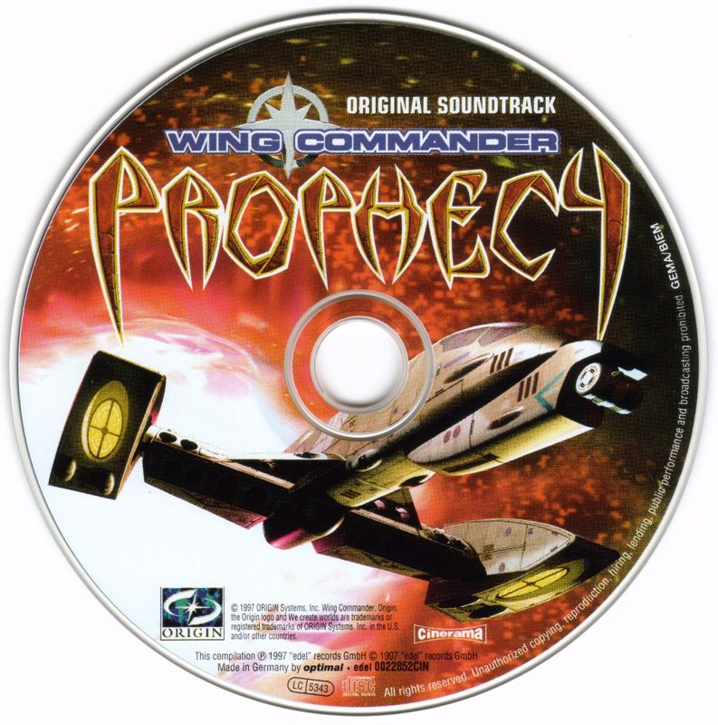 Soundtrack for Wing Commander: Prophecy (Special Edition) (Windows): Disc