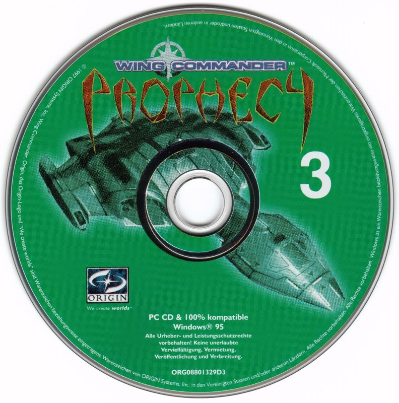 Media for Wing Commander: Prophecy (Special Edition) (Windows): Disc 3