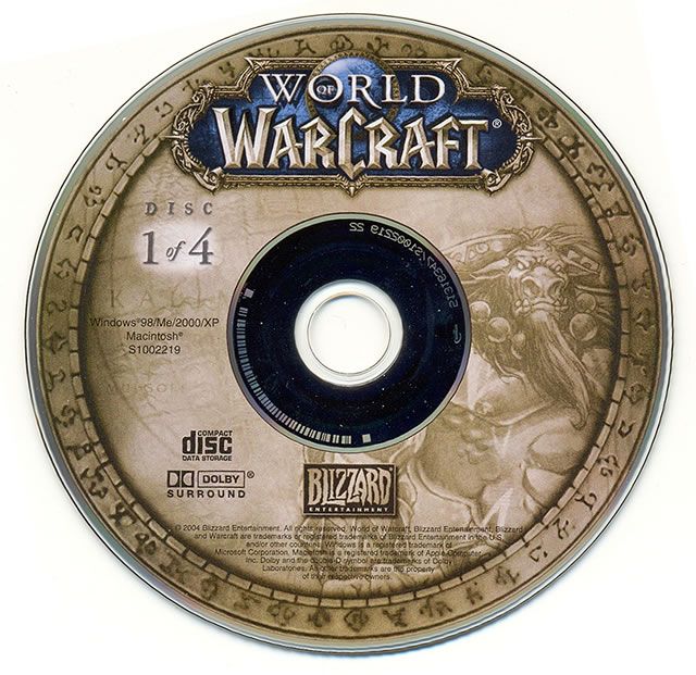 Media for World of WarCraft (Macintosh and Windows): Disc 1