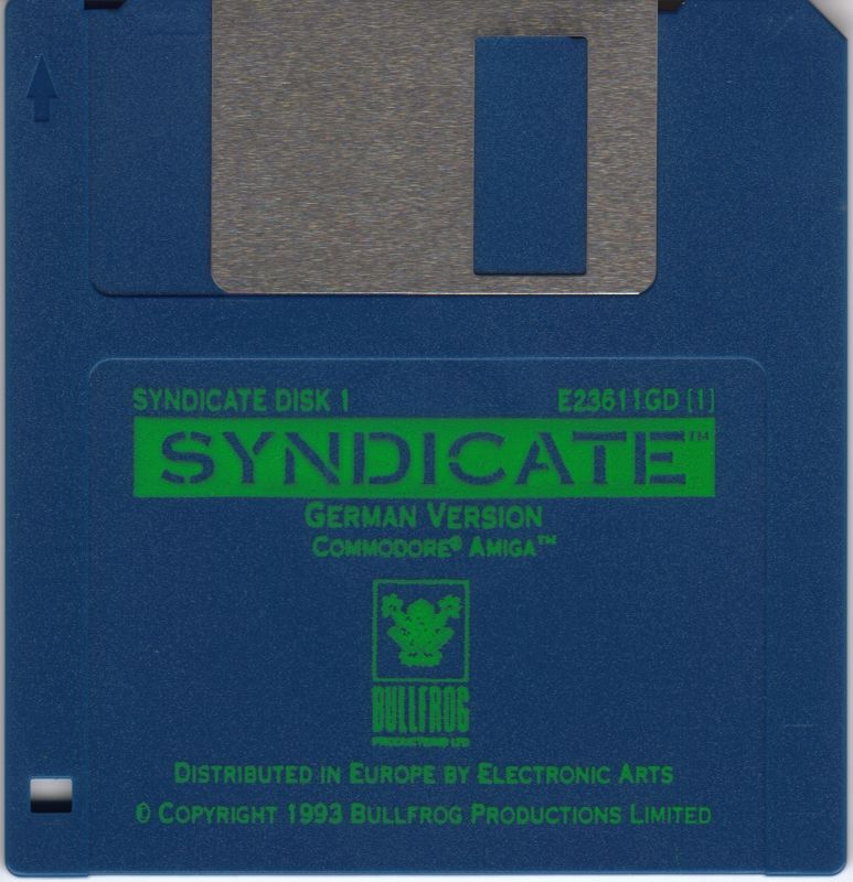 Media for Syndicate (Amiga): Disk 1/4