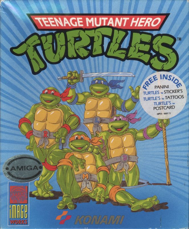 Front Cover for Teenage Mutant Ninja Turtles (Amiga)