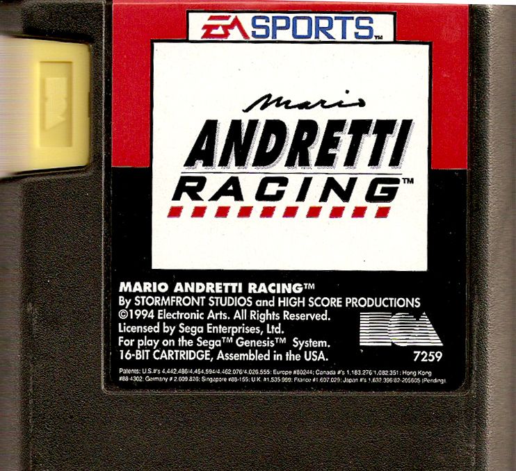 Media for Mario Andretti Racing (Genesis)