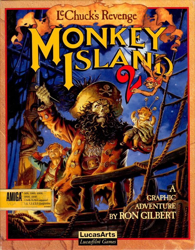 Front Cover for Monkey Island 2: LeChuck's Revenge (Amiga)