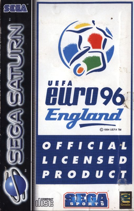 Front Cover for UEFA Euro 96 England (SEGA Saturn)