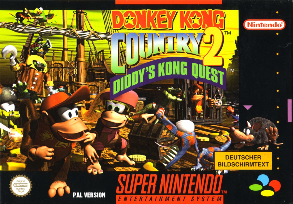 Front Cover for Donkey Kong Country 2: Diddy's Kong Quest (SNES)