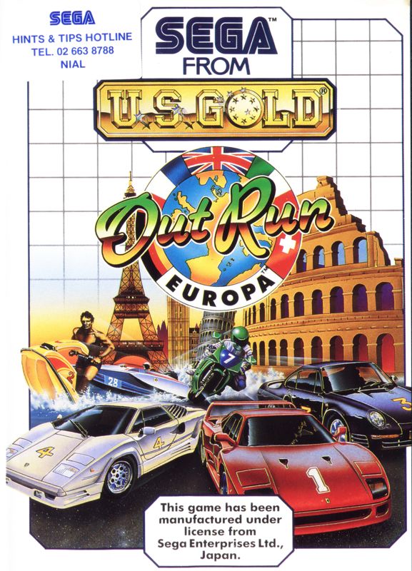 Front Cover for OutRun Europa (SEGA Master System)