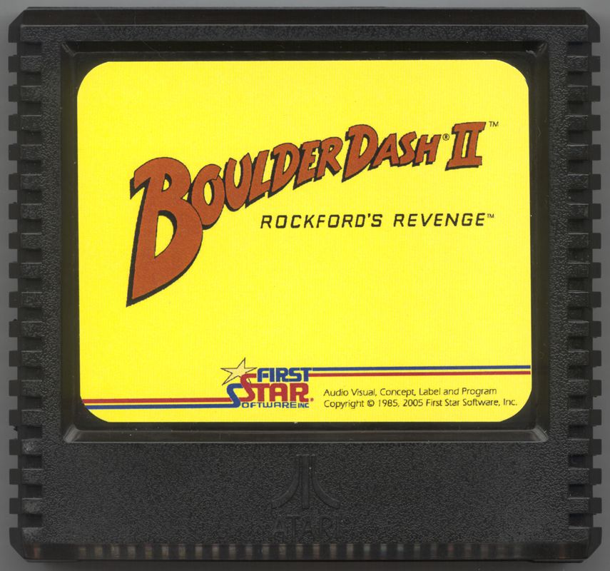 Media for Boulder Dash II: Rockford's Revenge (Atari 5200) (Yellow box)