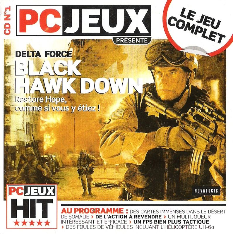 Front Cover for Delta Force: Black Hawk Down (Windows) (PC Jeux n°89 covermount - July/August 2005)