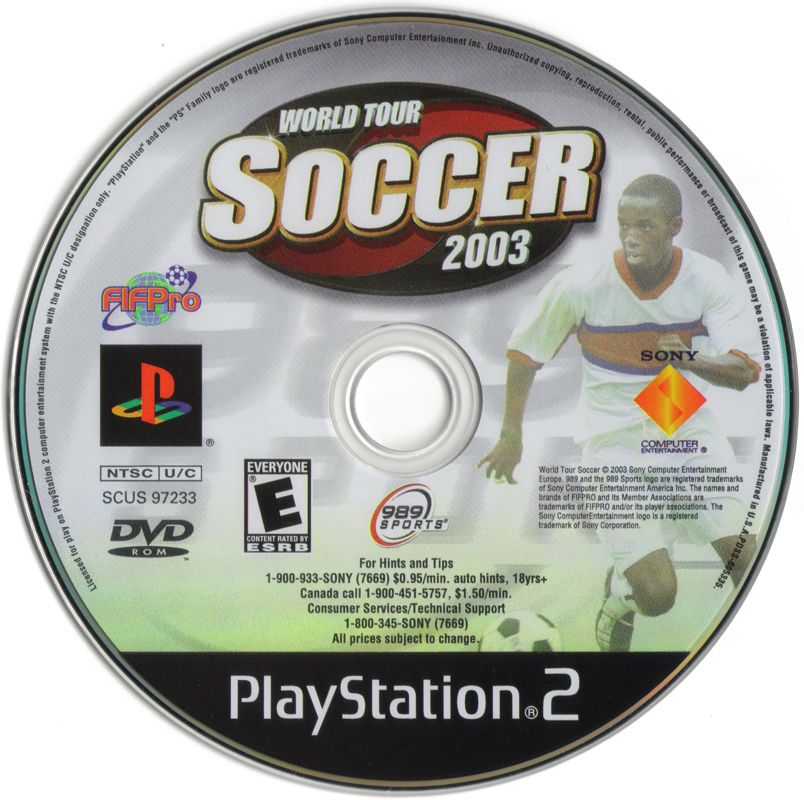 Media for World Tour Soccer 2003 (PlayStation 2)