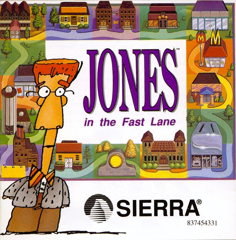 Other for Jones in the Fast Lane: CD-ROM (DOS and Windows 16-bit): Jewel Case - Front