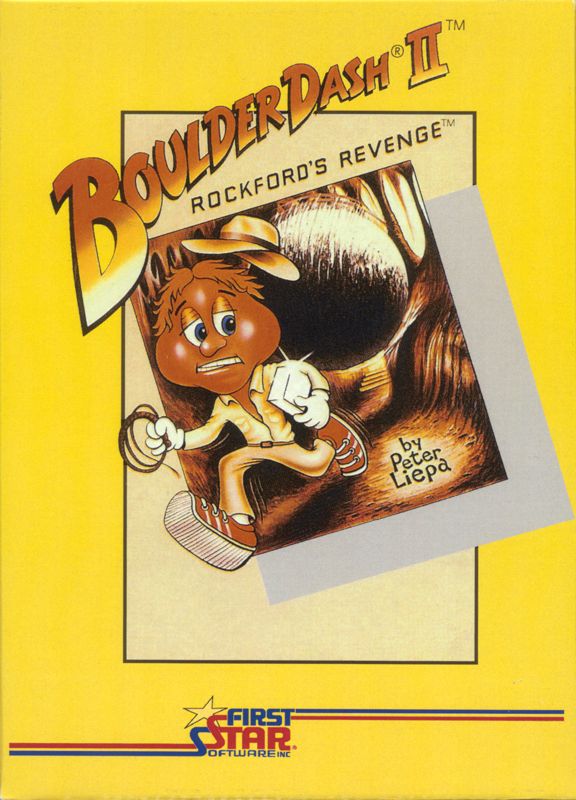 Front Cover for Boulder Dash II: Rockford's Revenge (Atari 5200) (Yellow box)