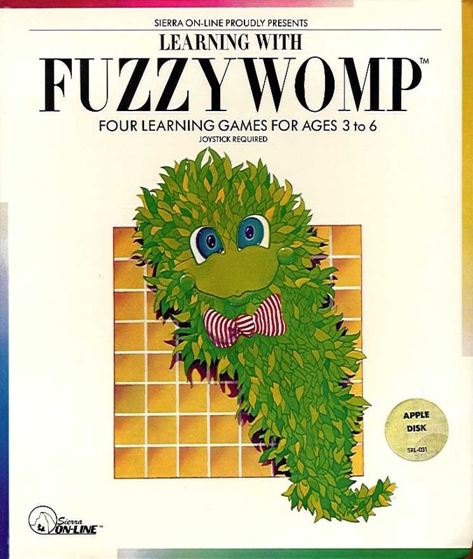 Front Cover for Learning with FuzzyWOMP (Apple II)