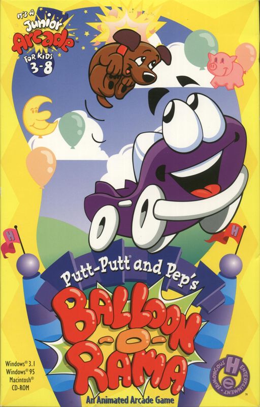 Front Cover for Putt-Putt and Pep's Balloon-o-Rama (Macintosh and Windows and Windows 3.x)