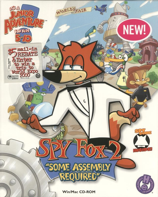 Front Cover for Spy Fox 2: "Some Assembly Required" (Macintosh and Windows)