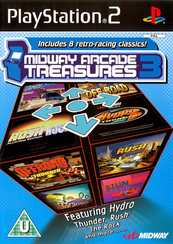 Front Cover for Midway Arcade Treasures 3 (PlayStation 2)