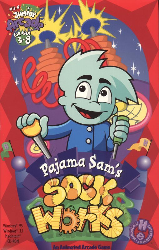 Front Cover for Pajama Sam's SockWorks (Macintosh and Windows and Windows 3.x)