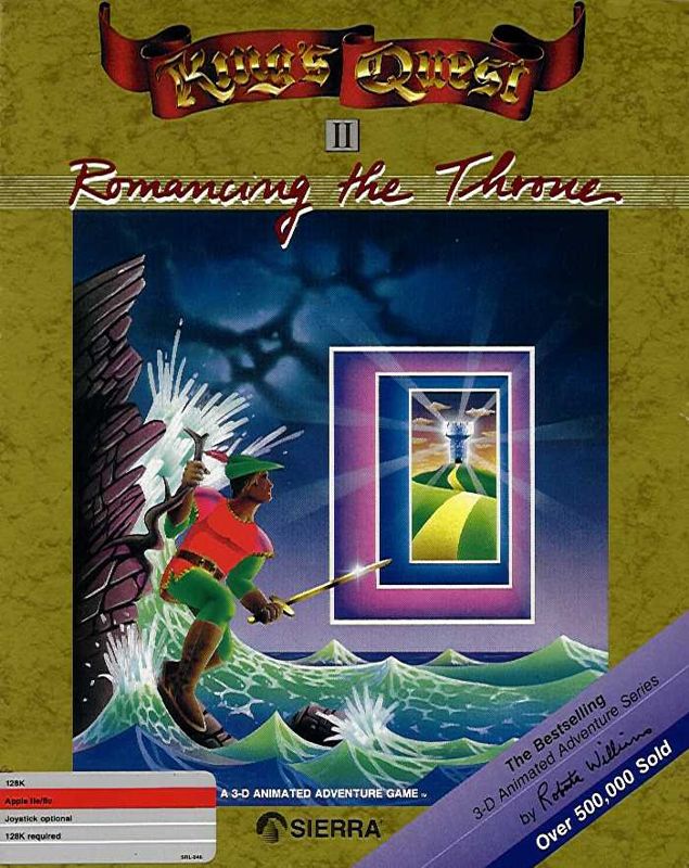 Front Cover for King's Quest II: Romancing the Throne (Apple II) (Re-release)