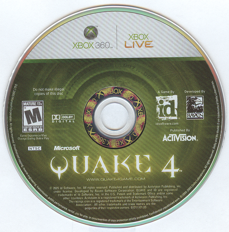 Media for Quake 4 (Xbox 360)