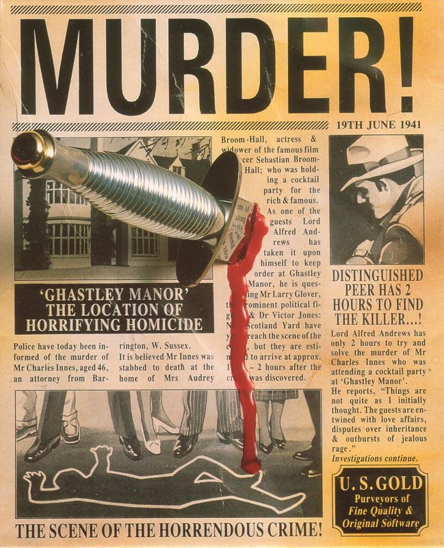 Front Cover for Murder! (Atari ST)