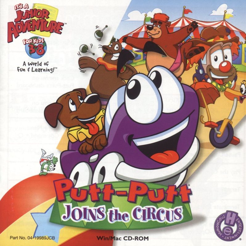 Front Cover for Putt-Putt Joins the Circus (Macintosh and Windows)