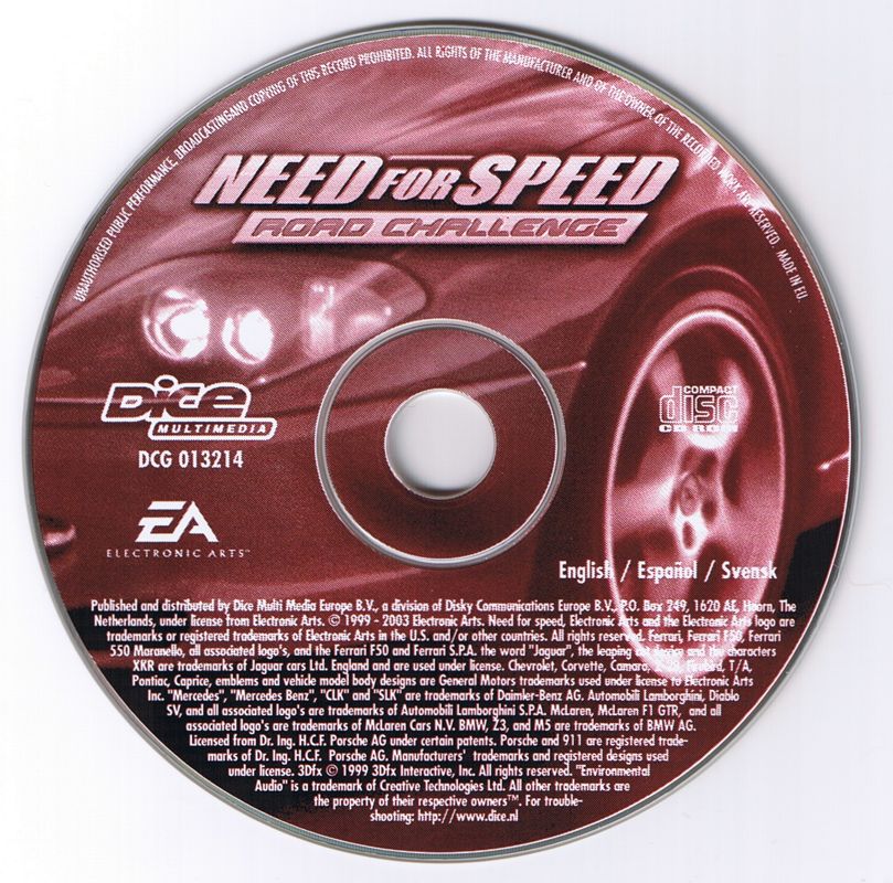 Media for Need for Speed: High Stakes (Windows) (Dice Multimedia release)