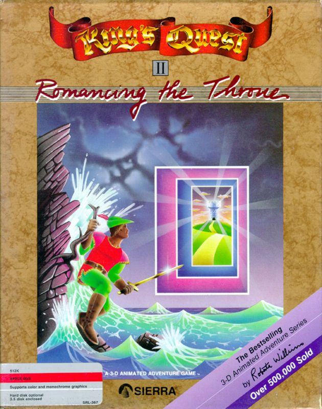Front Cover for King's Quest II: Romancing the Throne (Apple IIgs)
