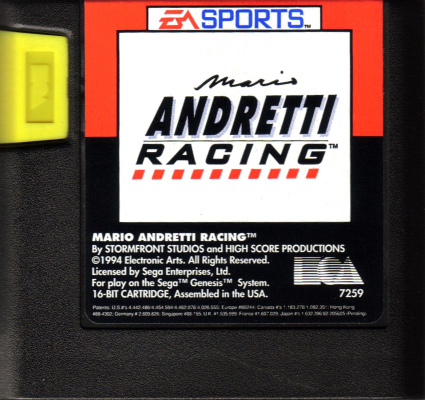 Media for Mario Andretti Racing (Genesis)