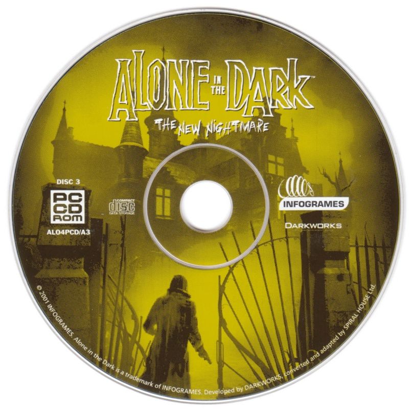 Media for Alone in the Dark: The New Nightmare (Windows): Disc 3