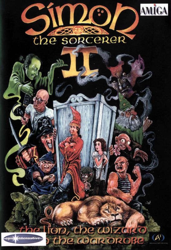 Front Cover for Simon the Sorcerer II: The Lion, the Wizard and the Wardrobe (Amiga)