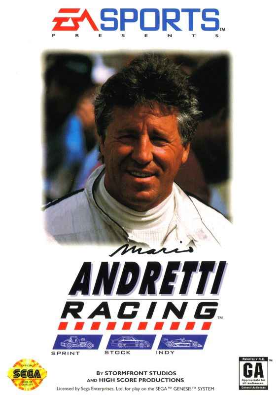 Front Cover for Mario Andretti Racing (Genesis)