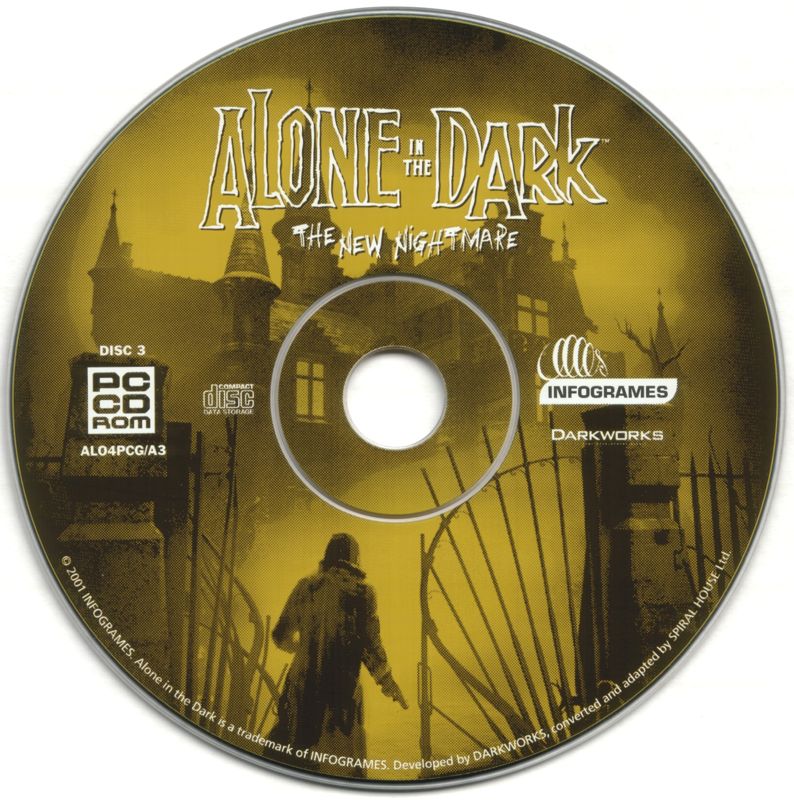 Media for Alone in the Dark: The New Nightmare (Windows): Disc 3