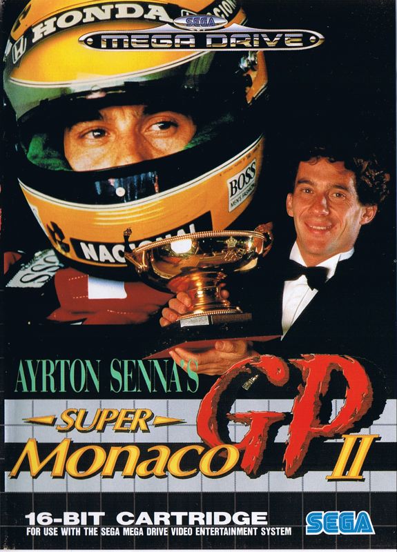 Front Cover for Ayrton Senna's Super Monaco GP II (Genesis)