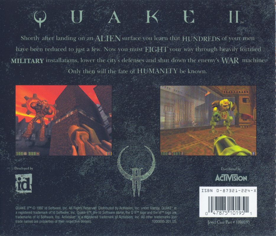 Other for Quake II (Windows): Jewel Case - Back