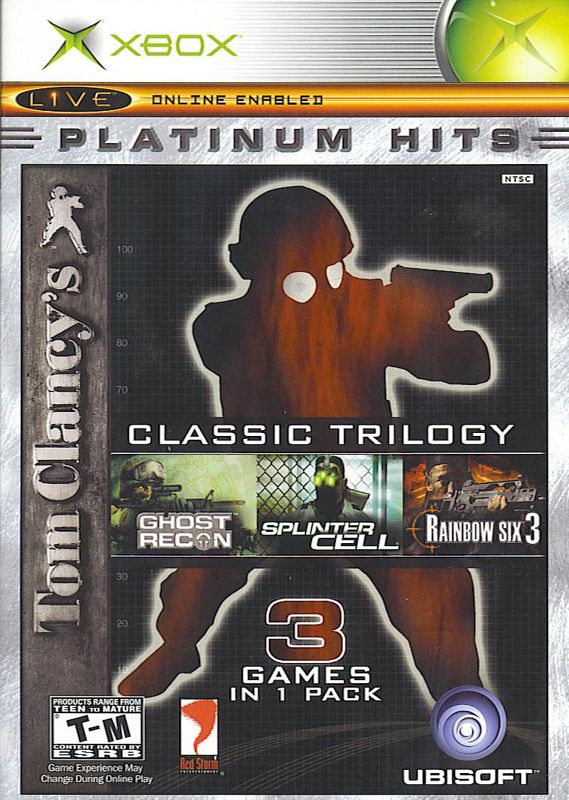 Front Cover for Tom Clancy's Classic Trilogy (Xbox) (Platinum Hits release)