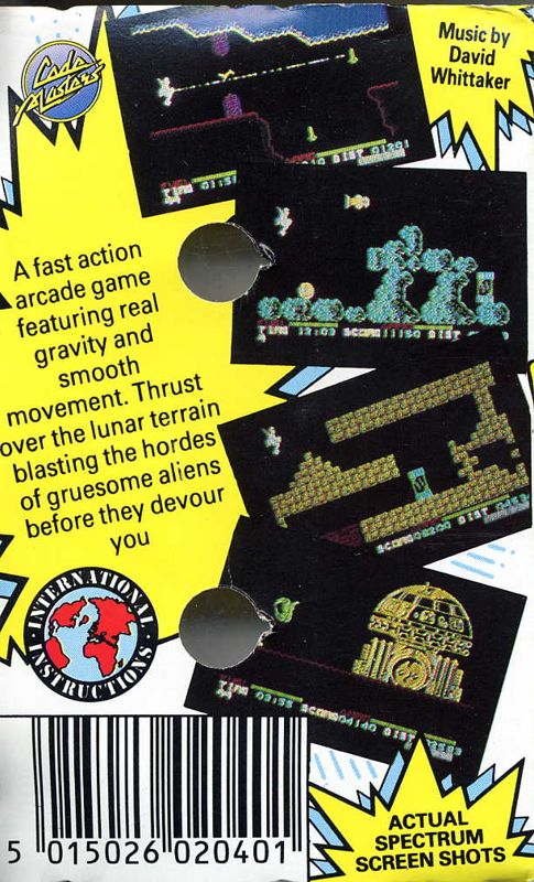 Back Cover for Super G-Man (ZX Spectrum)