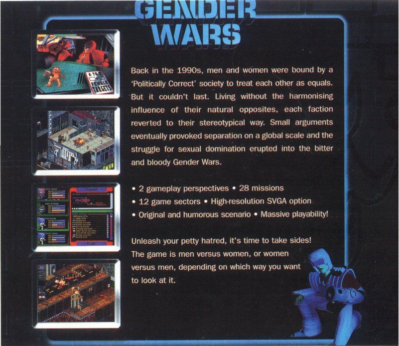 Other for Gender Wars (DOS): Jewel Case - Back