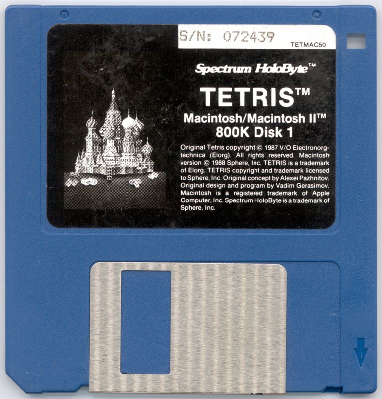 Media for Tetris (Macintosh)