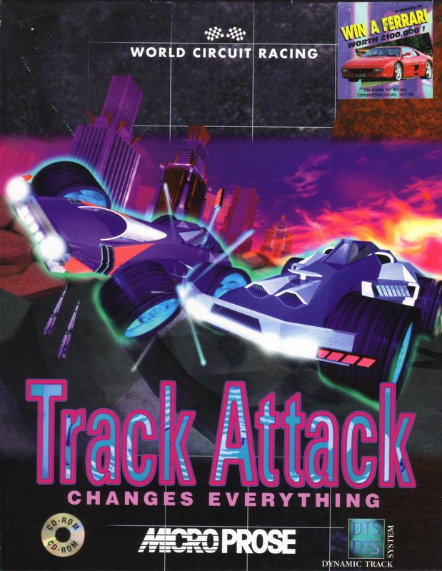 Front Cover for Track Attack (DOS)