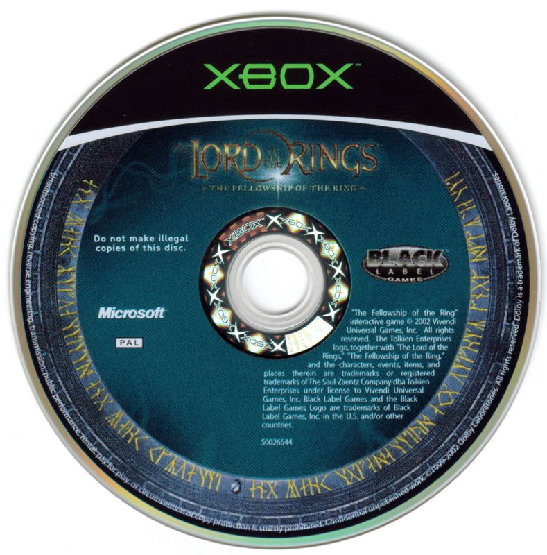 Media for The Lord of the Rings: The Fellowship of the Ring (Xbox)