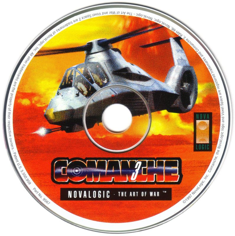 Media for Comanche 3 (DOS)