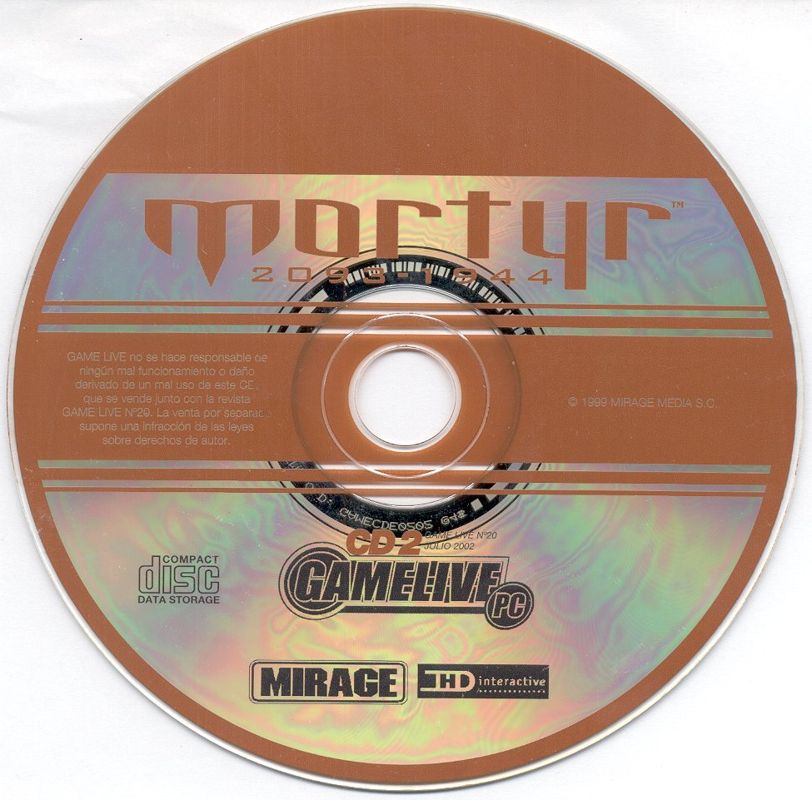 Media for Mortyr: 2093-1944 (Windows) (Bundled with Gamelive PC Magazine #20, July 2002)