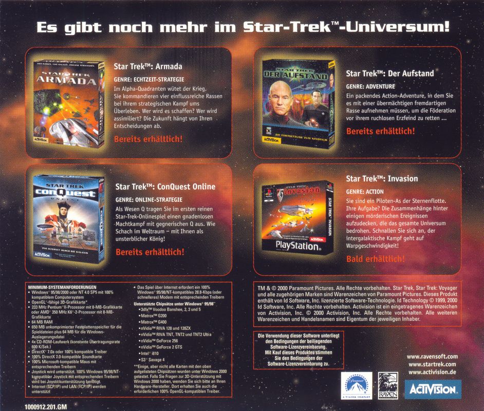 Other for Star Trek: Voyager - Elite Force (Collector's Edition) (Windows) (Borg Cube edition): Jewel Case - Back